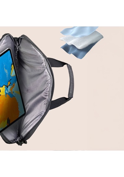Lenyes Lb509 15.6 İnç Laptop Çantası Cleo Protect Pro Serisi Darbe Emici Su Geçirmez Siyah