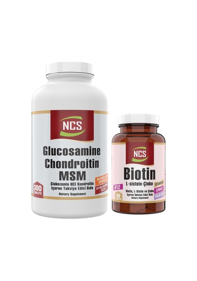 Ncs Glucosamine Chondroitin Msm 300 Tablet + Ncs Biotin 60 Tablet