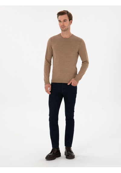 Cacharel Erkek Camel Kazak /triko 50315266-vr015 Kahverengi