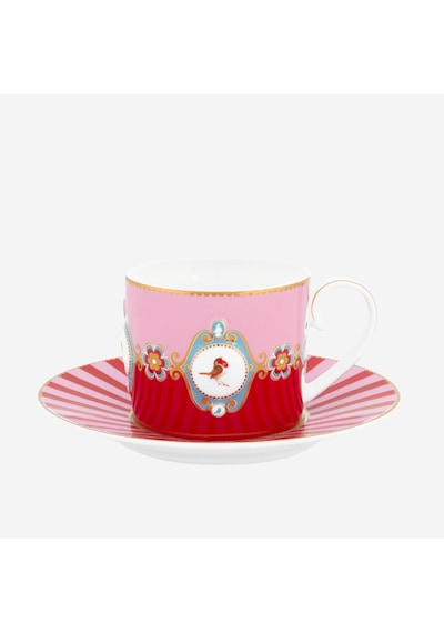 Pip Studio Kırmızı Pembe Porselen Çay Fincanı 200 Ml
