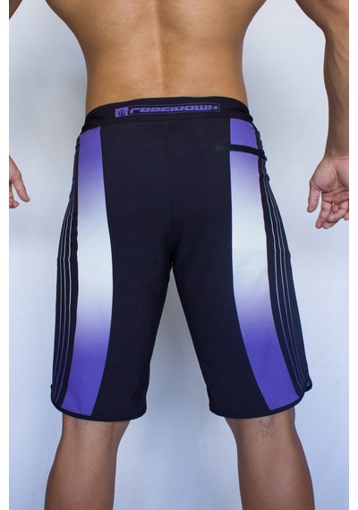 Pose I Down Purple Vision Boardshort Erkek Fizik Ve Deniz Şortu Siyah