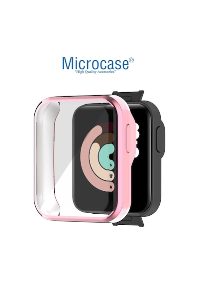 Microcase Xiaomi Mi Watch Lite Önü Kapalı Tasarım Silikon Kılıf