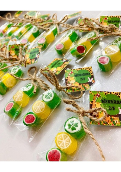 Safari Temalı Doğum Günü, Babyshower, Yaş Günü Hediye Şeker 100 Adet