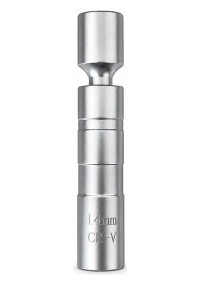 Unıversal 3/8 On İki Köşe Mafsallı Buji Lokması 14 Mm