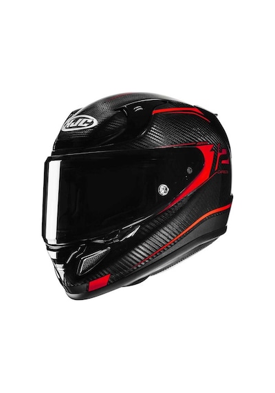 Hjc Rpha12 Carbon Keres Mc1 Kapalı Kask Kırmızı - Siyah