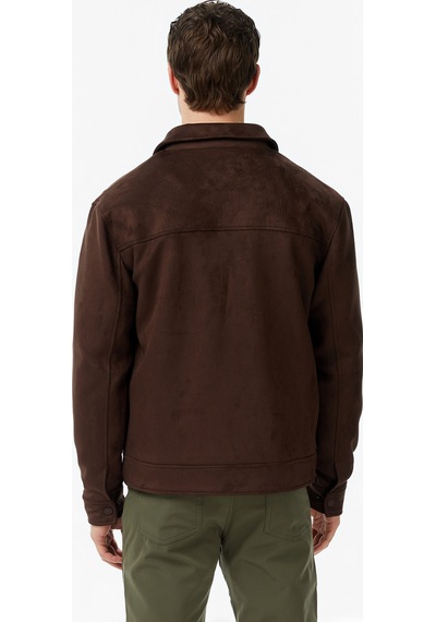 Nautıca Nautica Erkek Kahverengi Regular Fit Süet Ceketdüzj65016t