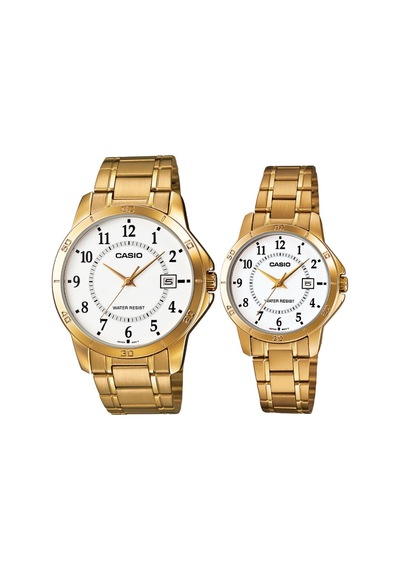 Casio Mtp-ltp-v004g-7budf Çift Kol Saati Kadın-erkek Metalik