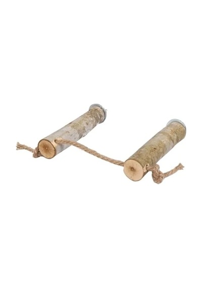 Doğal Ağaç Kuş Tüneği - Ayarlanabilir Boy 17 Cm