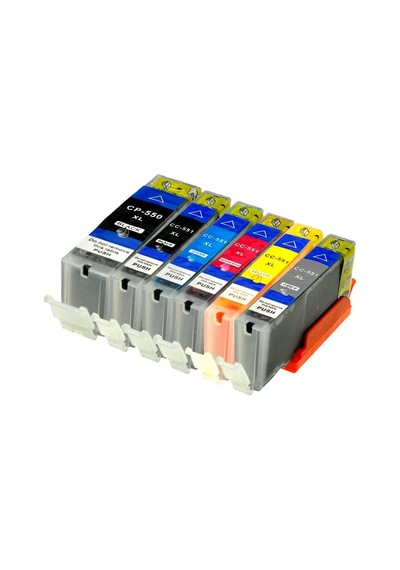 Canon Pgı-550xl / Clı-551xl + Gri Set Uyumlu Kartuş