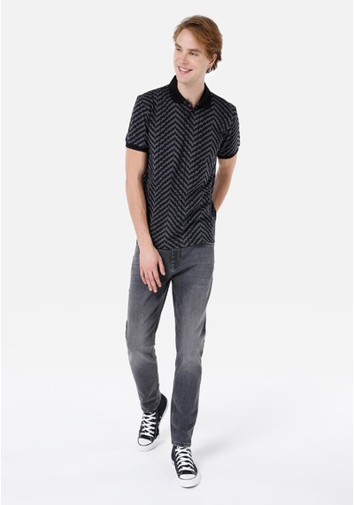 Colin's Colins Regular Fit Polo Yaka Erkek Siyah Kısa Kol Tişört Cl1068419 Q1.v1 Blk Siyah