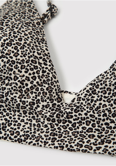 Mavi - Leopar Desenli Bikini Üstü 1914161-35130 Kahverengi