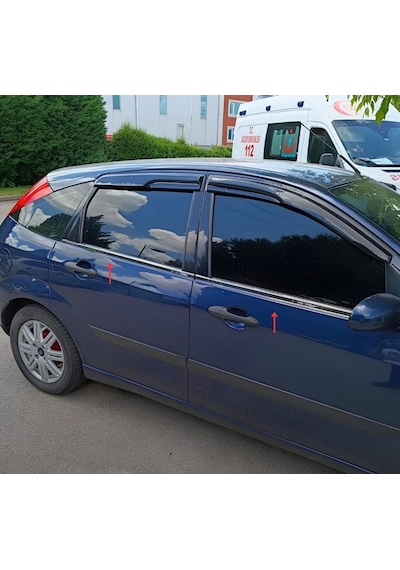 Ebal Otomotiv Ford Focus 1 Krom Cam Çıtası 4 Prç. 1998-2005 P.Çelik