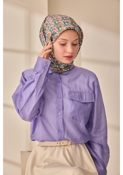 Silk Home Aura Eşarp 140006-13 Vizon, Lacivert, Leylak, Yeşil, Yağ Yeşili