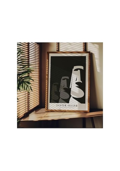 Manzara Çerçevesiz Poster, Modern Dekoratif Çerçevesiz Poster, Tablo, Easterısland, 30 X 40