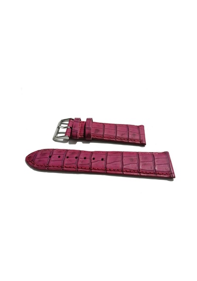Fado&her Saate Uyumlu Hakiki Deri Saat Kordonu 24 Mm 387 Çok Renkli