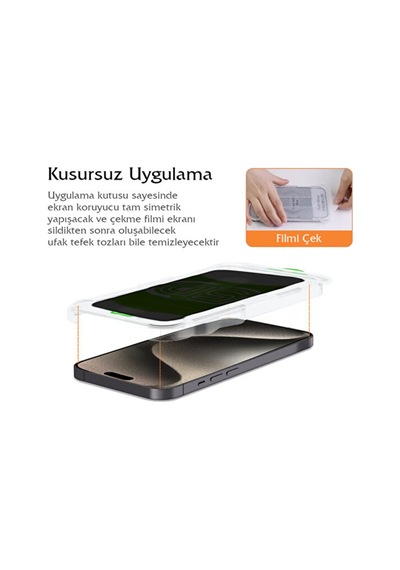 İphone 11-xr Uyumlu Kolay Uygulama Aparatlı Hayalet Tam Kapatan Cam Ekran Koruyucu