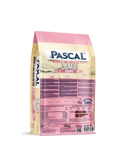 Pascal Kuzu Etli Orta Ve Büyük Irk Yavru Köpek Maması 15 Kg