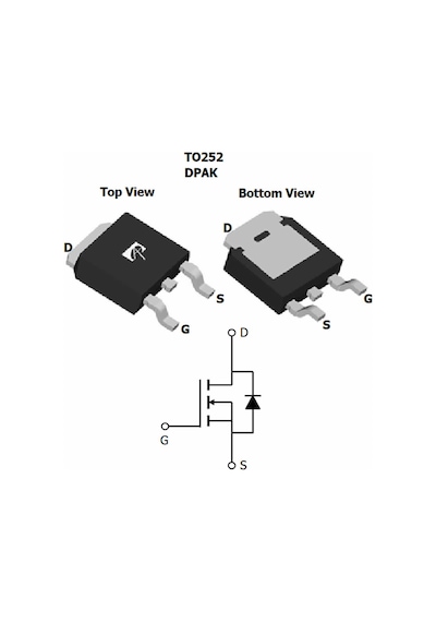 Aod4184a N Kanal Mosfet To252 40v 13a 50a Güç Motor Sürücü Led Dimmer Pwm Anahtar Dc Çevici Reg
