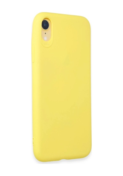 Cosmotex Newface Apple, Uyumlu iPhone Xr Kılıf First Silikon - Sarı