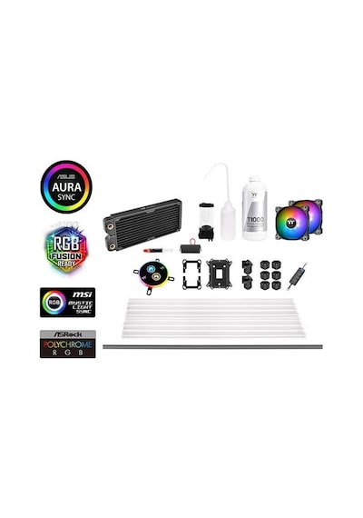 Thermaltake Cl W242 Cu12Sw A Pacific C240 Ddc Hard Tube Custom Sı