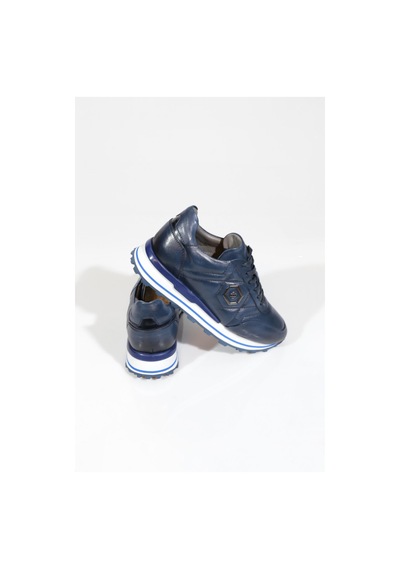 Dgn 6275 Erkek Bağcikli Sneakers Ayakkabi Lacivert