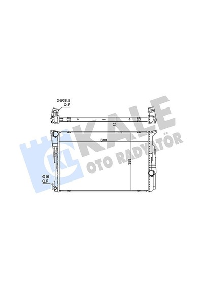 Kale 361715 Motor Su Radyatörü Bmw B47 N20 N47 N55 N57 F25 F26 17118623369 -