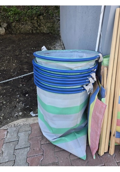 Pvc Borulu Çay Taşıma Sepeti Büyük Boy Açık Ağızlı Hasat Ve Toplama Sepeti