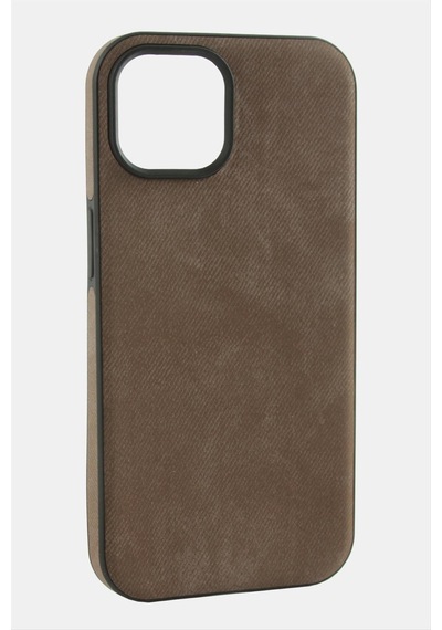 Apple iPhone Uyumlu 12/12 Pro Nubuk Lüx Velvet Silikon Kılıf Kahverengi