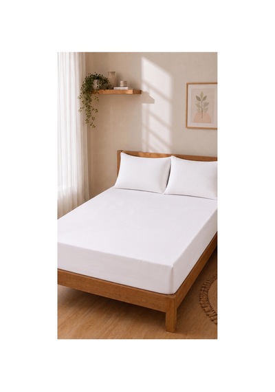 Çift Kişilik Lastikli Çarşaf Takımı 1 Lastikli Çarşaf 160 X 200 2 Yastık Kılıfı 50 X 70 Beyaz - 717411501 Beyaz Çift Kişilik Lastikli Çarşaf Takımı 1 Lastikli Çarşaf 160 X 200 2 Yastık Kılıfı 50 X 70 Beyaz - 717411501 Beyaz