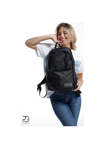 Orijinal Unisex Çok Gözlü Su Geçirmez Spor Kurs Laptop Gezi Seyahat Ve Günlük Kullanım Sırt Çantası siyah