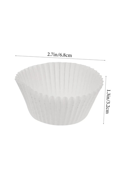 Beyaz Muffin Cupcake Mini Kek Kalıbı Kapsülü 1000 Adet