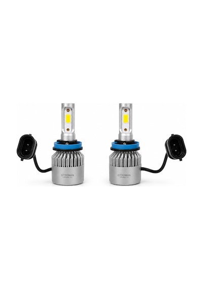 Mega Oto Market Slim Led Fanlı Xenon Far Lambası Mercedes Benz Beyaz Renk H3 Soket İle Uyumlu