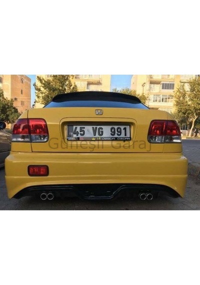 Civic Ies Makyajsız Kasa Custom Arka Ek Plastik
