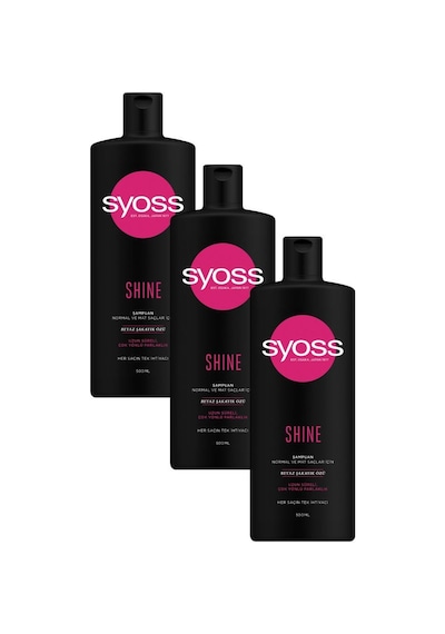 Syoss Shine Şampuan 3 x 500 ML