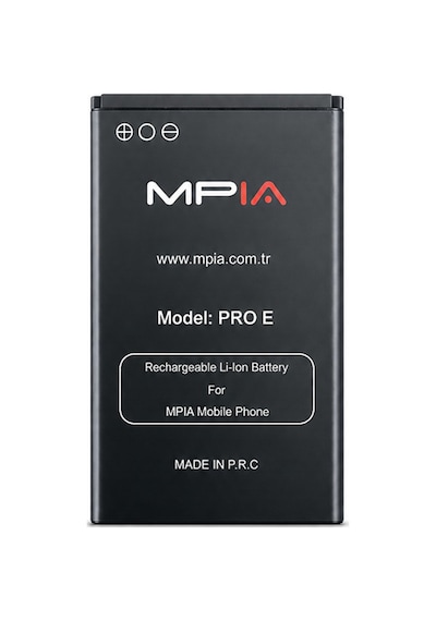 Mpıa Pro E Tuşlu Cep Telefonu Bataryası 1000mah Pil