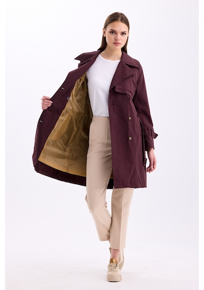 Pastelastore %100 Pamuk Gabardin Midi 95cm Astarlı Kemerli Kadın Trençkot 1113 Acı Kahverengi Pastelastore %100 Pamuk Gabardin Midi 95cm Astarlı Kemerli Kadın Trençkot 1113 Acı Kahverengi