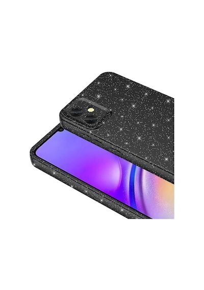 Zore Galaxy Uyumlu A05 Kılıf Kamera Korumalı Simli Lüks Koton Kapak - Lila Lila
