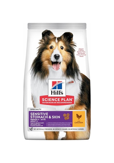 Hill's Scıence Plan Hassas Deri & Mide Yetişkin Orta Irk Tavuklu Köpek Maması 2.5 Kg Sku: Zeus8690010262622