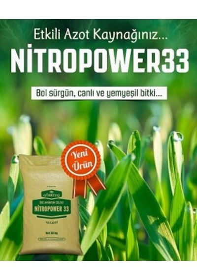 Gübretaş Nitropower 33 Üre Amonyum Sulfat Kükürt Azot Gübre 50 KG