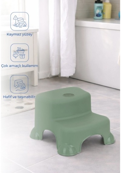 Çok Amaçlı Katlı Basamak 516 Yeni Soft Yeşil