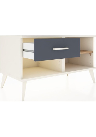 Hyperion Şifonyer Tek Raflı Tek Çekmeceli 88x44x48 Aytaşı-çam/antrasit Çam/antrasit