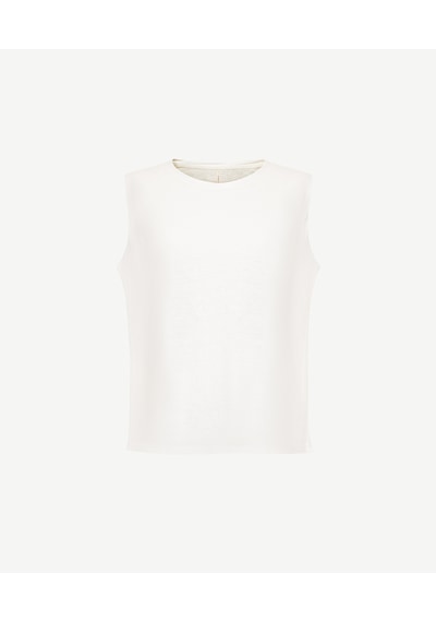 Yargıcı Kolsuz Bisiklet Yaka Tshirt 25ykts9043p 037 Ekru