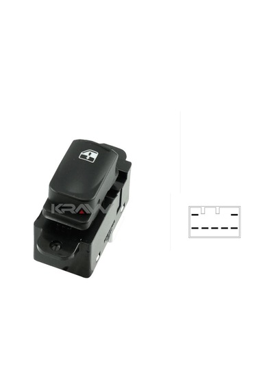 Cam Açma Anahtarı Sağ Hyundai Accent 3 Era 2005-2010 Tekli 7 Pin 93580-1e000 An-815 Kraw
