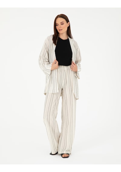 Pierre Cardin Kadın Ekru Pantolon Kanvas-chino 50284528-vr019 Ekru