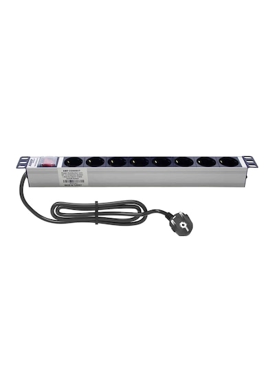 Amp Connect 19" 1u 8'li Schuko Anahtarlı Kabinet Grup Prizi Pdu -16a