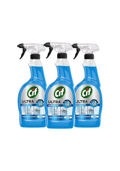 Cif Ultra Sprey Kireç Ve Pas Sökücü 750 Ml X3 Diğer