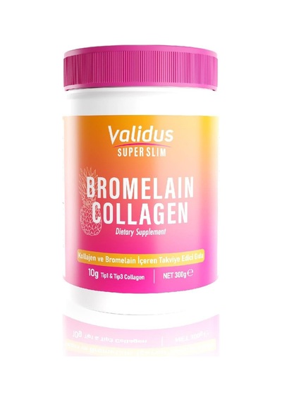 Validus Collagen Peptides Bromelain Powder 300 Gr
