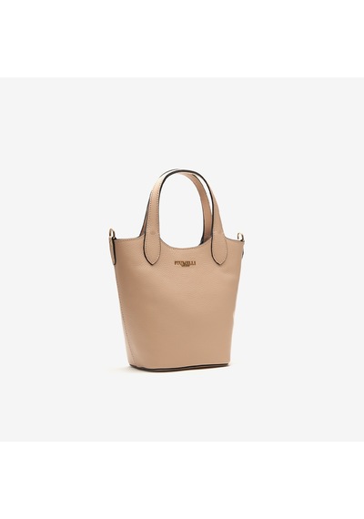 D53 Nude Omuz Çantası Kadın Top Piumelli Milano Bag beyaz