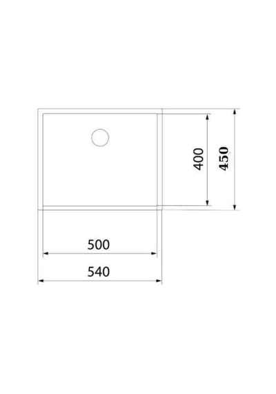 Gl General Neo 50 40x50 Antrasit Petek Dokulu Çelik Mutfak Eviyesi 304 Paslanmaz Çelik 1mm
