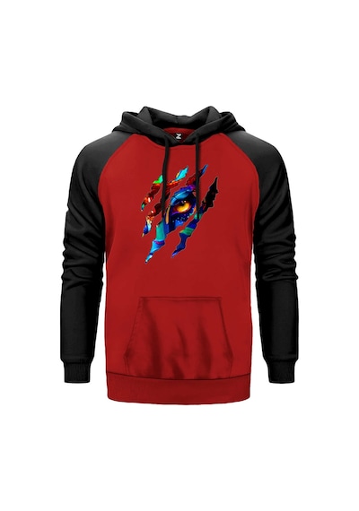 Avatar The Way Of Water Eye Kırmızı Renk Reglan Kol Sweatshirt Kırmızı